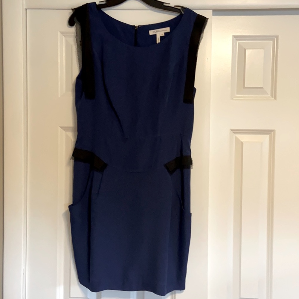 Royal blue mini dress